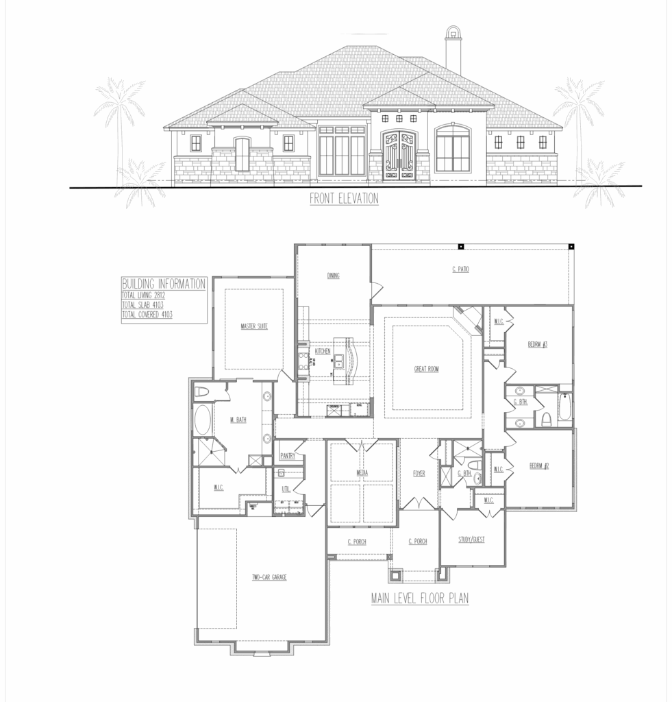 Custom Floor Plan Example 3 by Havenbrook Homes of Texas